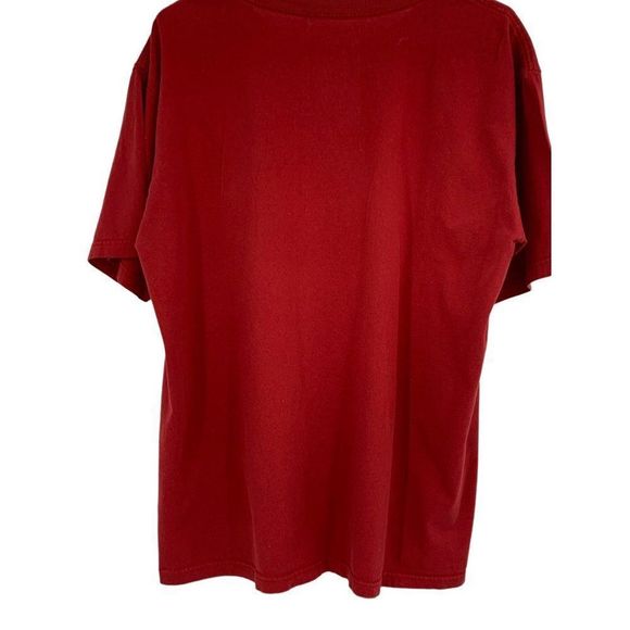 Disney Iron Man graphic T-shirt size L red marvel Mens EUC Short Sleeve 1963 - Picture 4 of 7